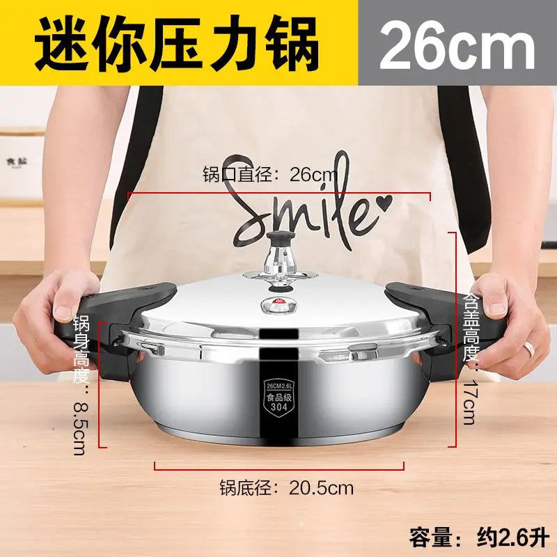Stainless Steel High Pressure Cooker for Efficient Cooking