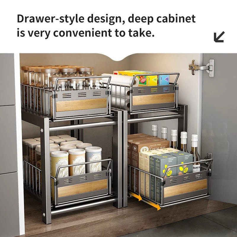 Multi-Functional Kitchen Sink Storage Rack for Organized Essentials
