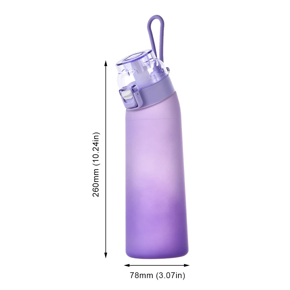 650ml Leak-Proof Fragrant Water Bottle with 7 Flavor Pods for Travel, Hiking, and Climbing