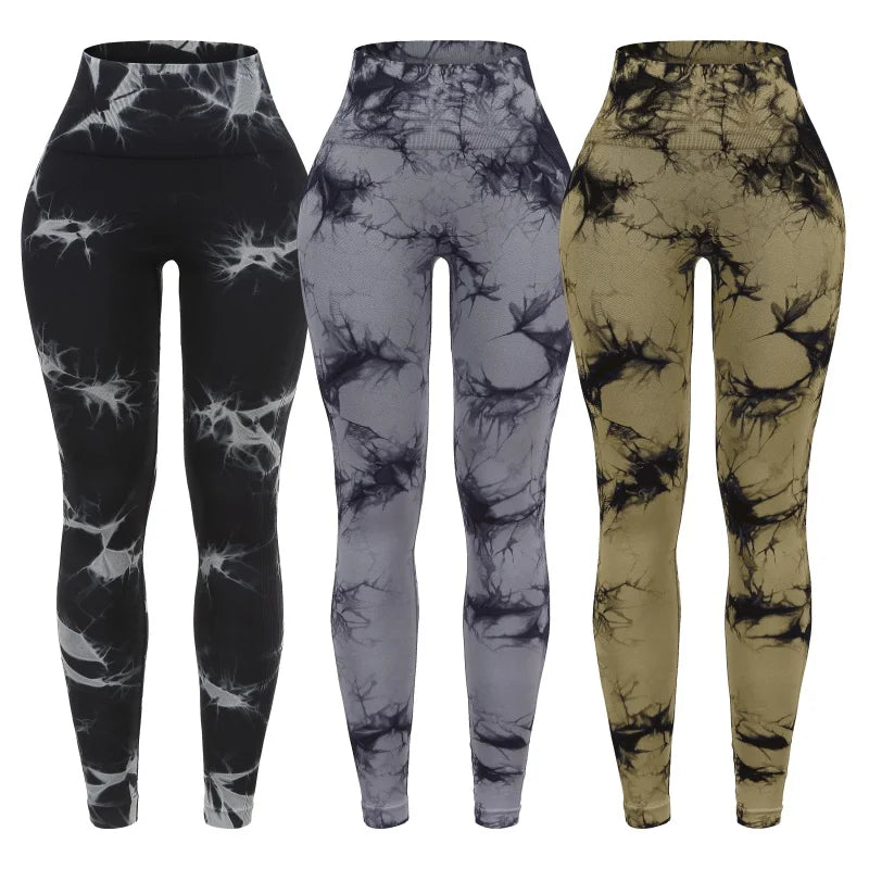 Three Piece Women's High Waisted Scrunch Butt Leggings Set