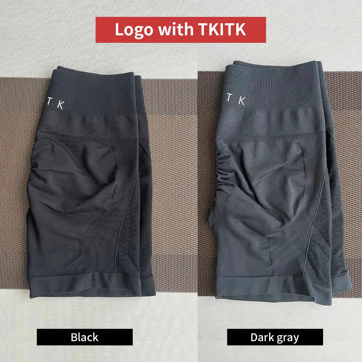 2Pcs TKITK Amplify Contour Shorts Women Soft Workout Tights Fitness Outfits Yoga Shorts Gym Wear Biker Shorts
