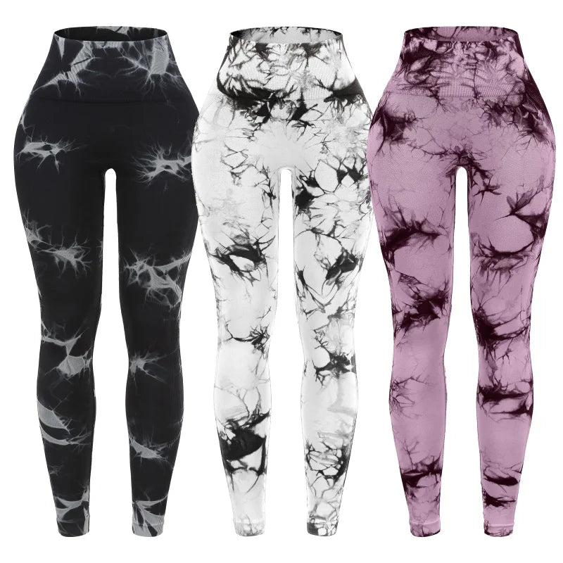 Three Piece Women's High Waisted Scrunch Butt Leggings Set