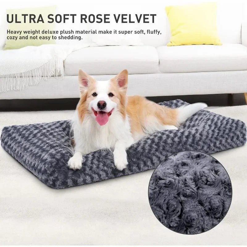 Deluxe Washable Dog Bed Comfy Anti-Slip Pet Sleeping Mat