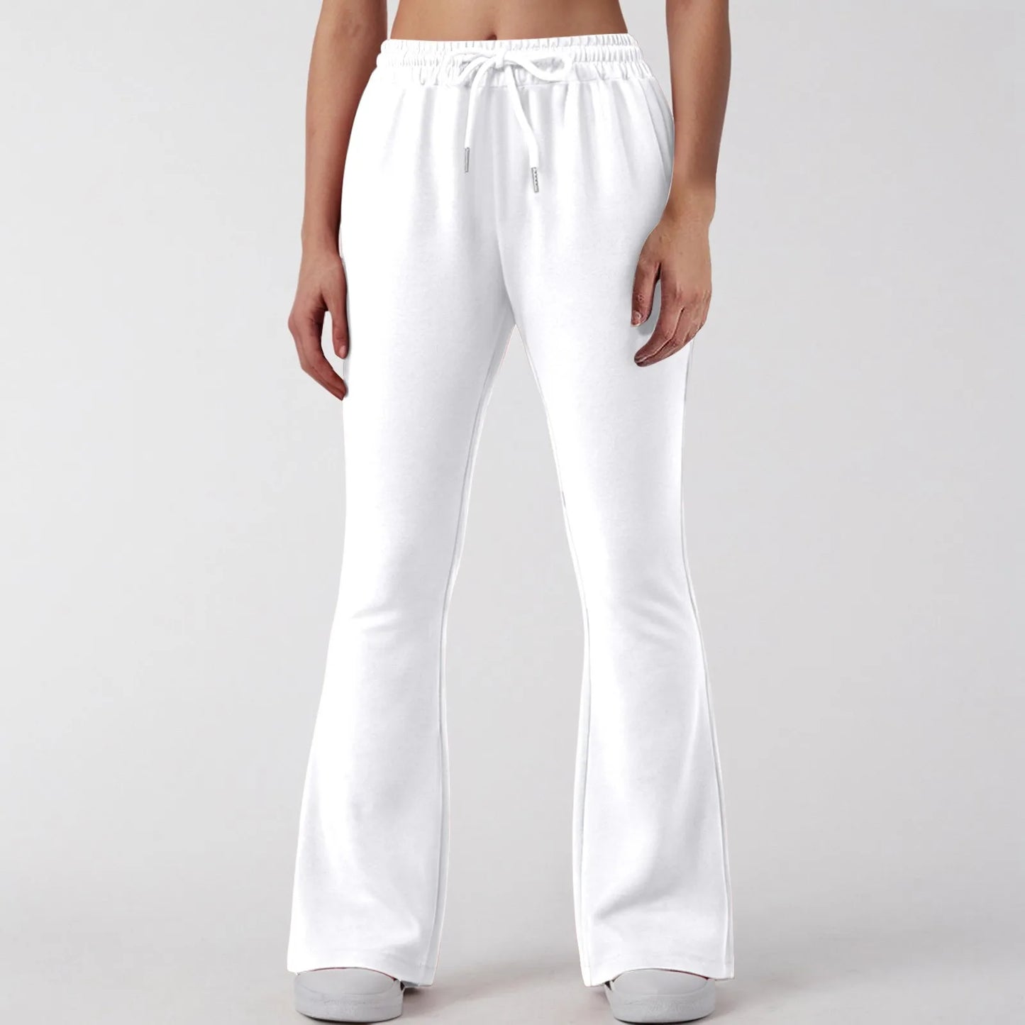 Flare Pants For Women’S Autumn Winter Sweatpants Cotton Bottom All-Math Fitness Casual Soild Color Joggers Pants Travel Basic