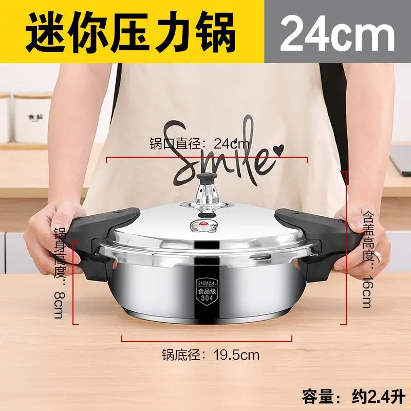 Stainless Steel High Pressure Cooker for Efficient Cooking