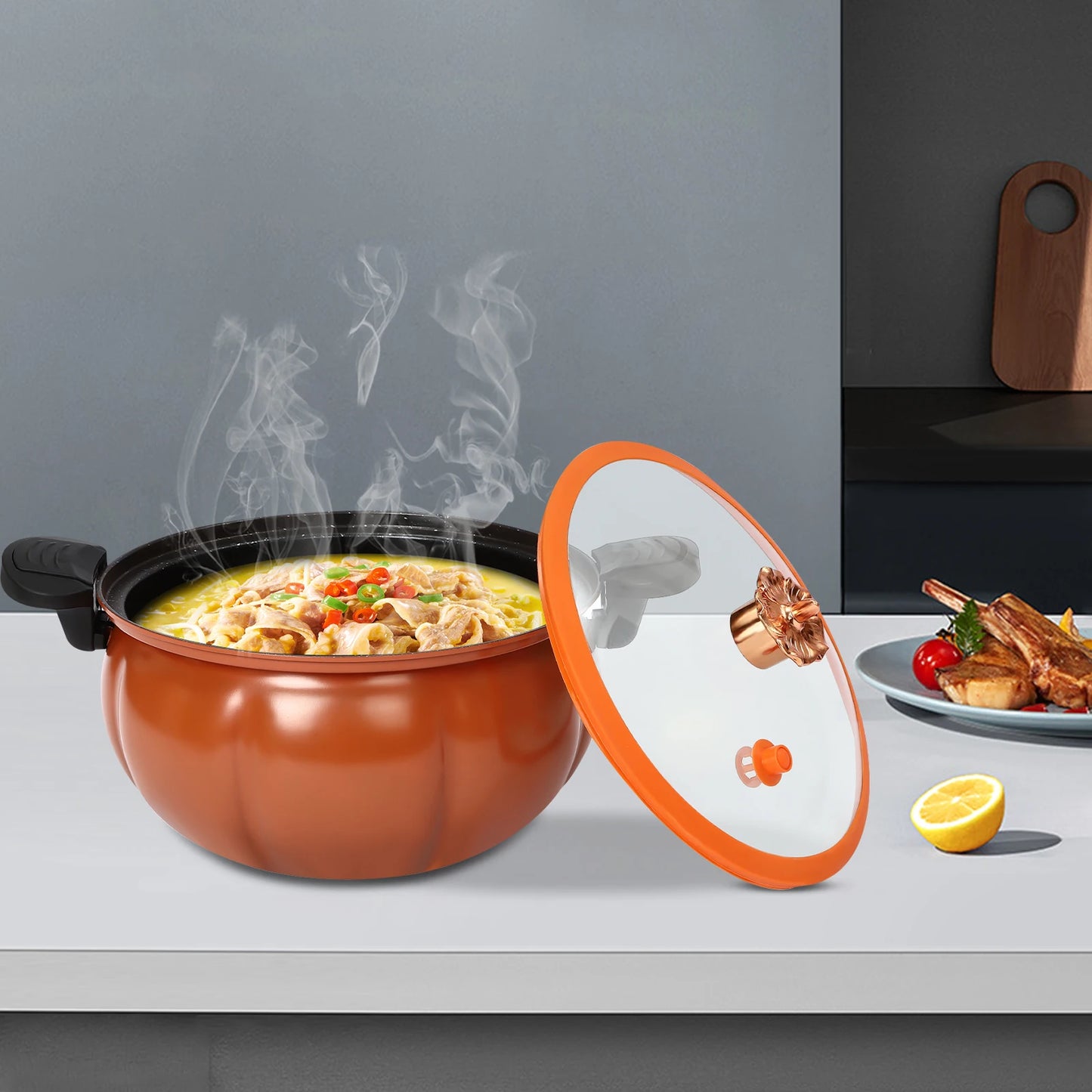 Pumpkin Shaped Pressure Cooker for Delicious Home Cooking