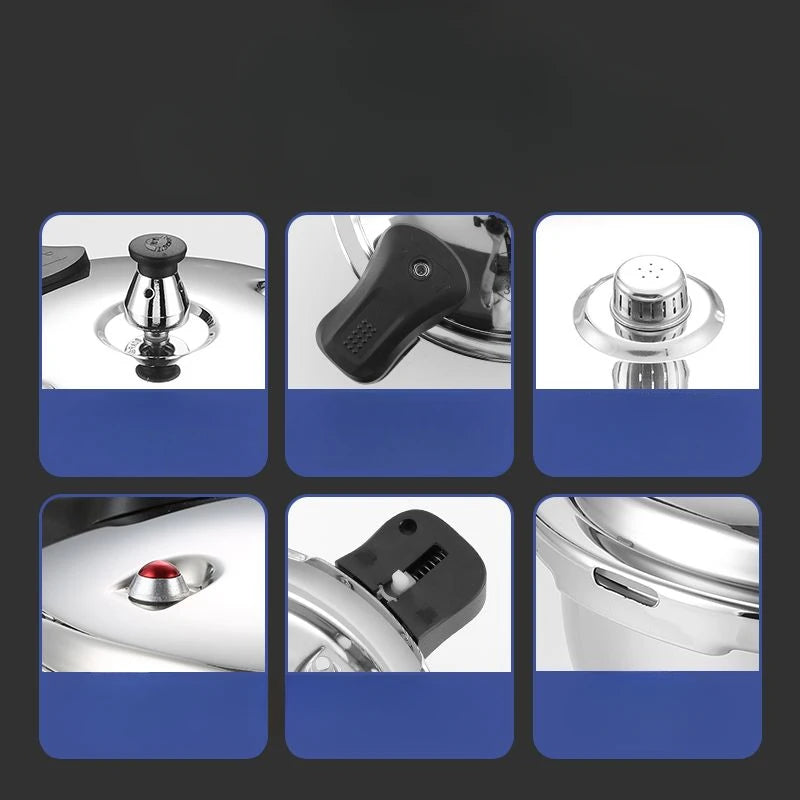 Stainless Steel High Pressure Cooker for Efficient Cooking