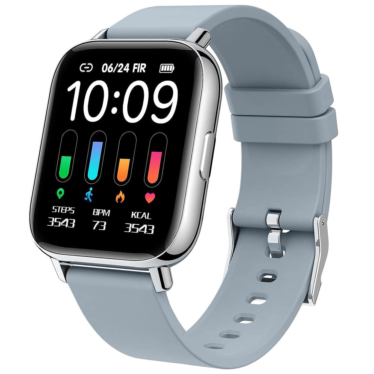 Nerunsa Smart Watch Fitness Tracker 1.69 Inch Touch Screen Heart Rate Monitor Pedometer Sleep Monitor