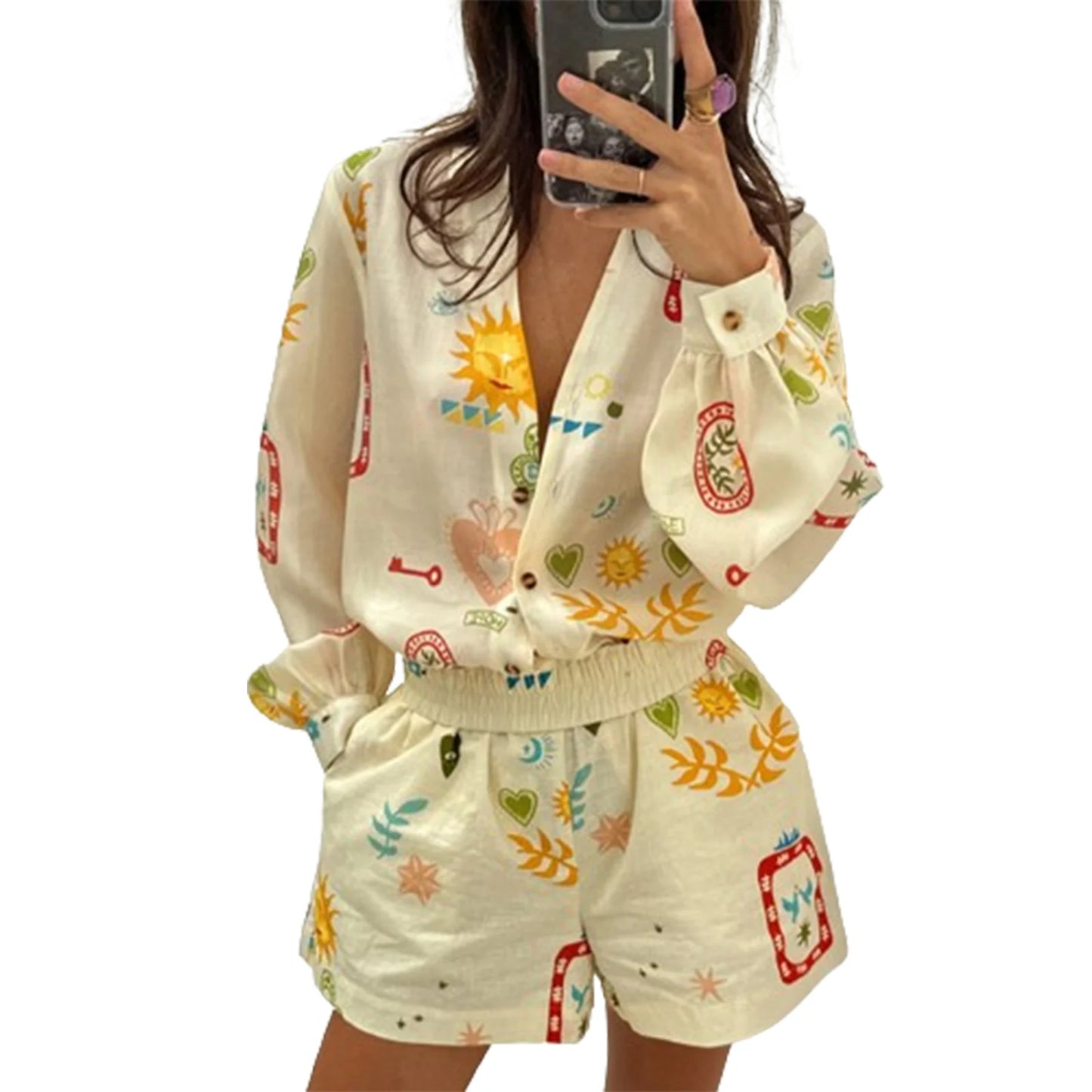 Women’s Sexy Off Shoulder Ruffle Crop Top and Pants Set