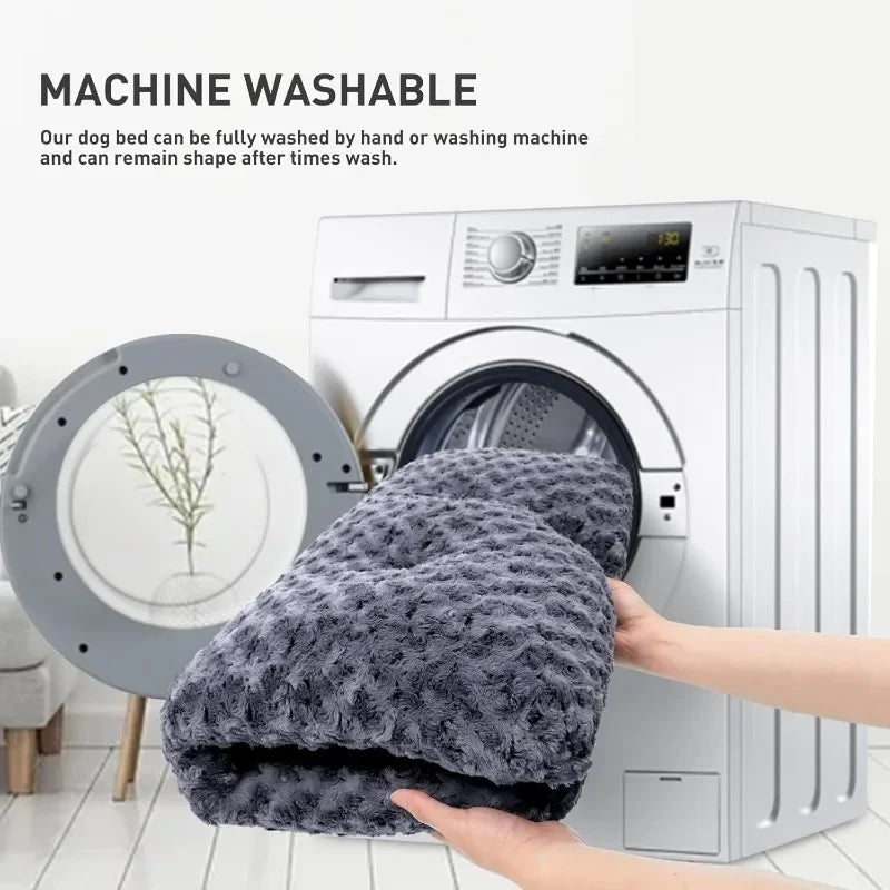 Deluxe Washable Dog Bed Comfy Anti-Slip Pet Sleeping Mat