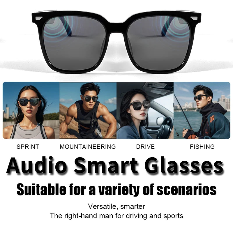 Smart Bluetooth Audio Glasses for Music and Calls