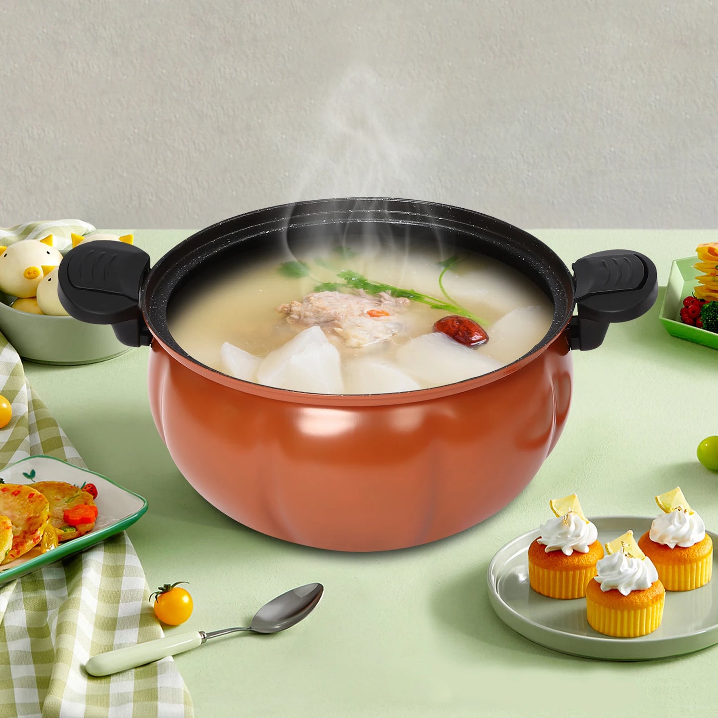 Pumpkin Shaped Pressure Cooker for Delicious Home Cooking