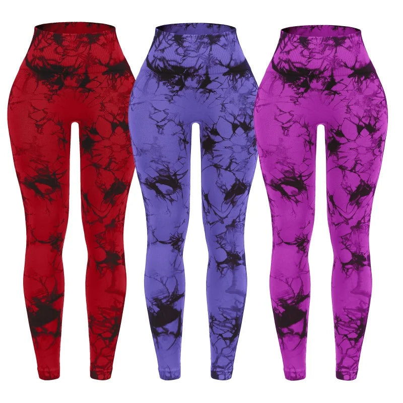 Three Piece Women's High Waisted Scrunch Butt Leggings Set