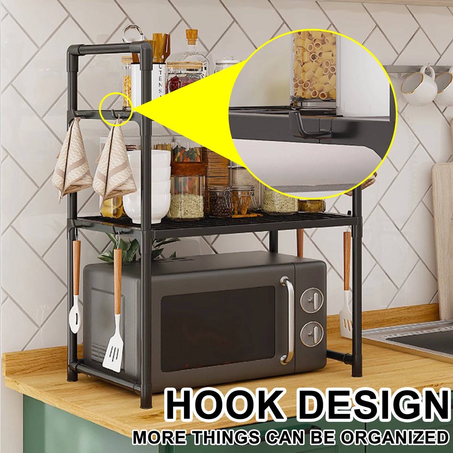 Multi Layer Kitchen Storage Rack for Seasonings and Condiments