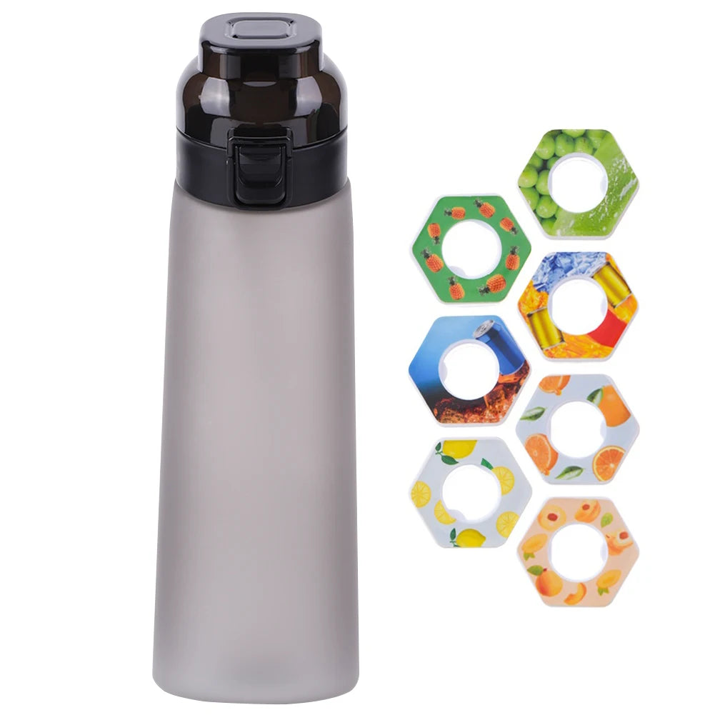 650ml Leak-Proof Fragrant Water Bottle with 7 Flavor Pods for Travel, Hiking, and Climbing