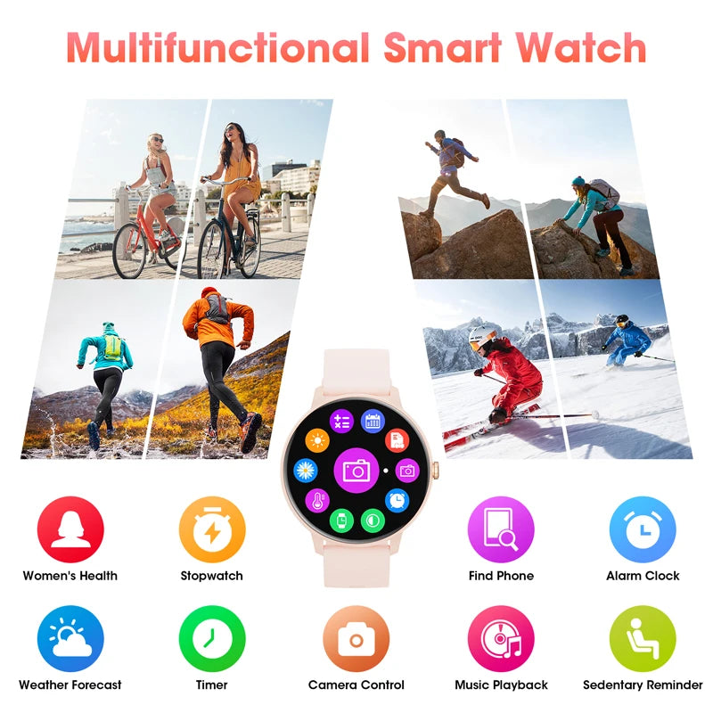 Women's Smartwatch Bluetooth Call 1.39 Inch Touch Screen Fitness Tracker