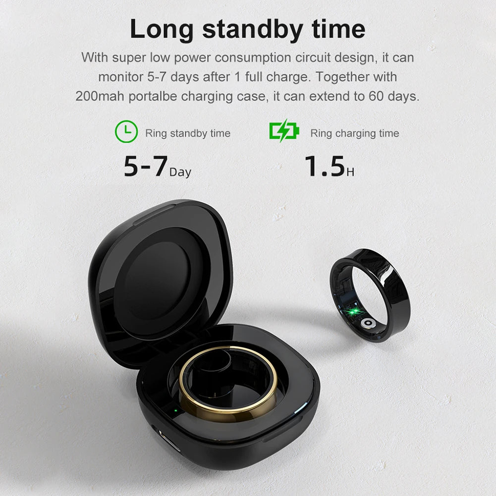2024 R09 Smart Ring Health Monitor for Xiaomi Samsung Phone