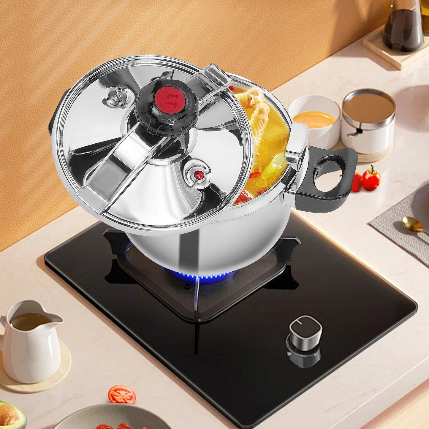 Stainless Steel Pressure Cooker for Quick Family Meals