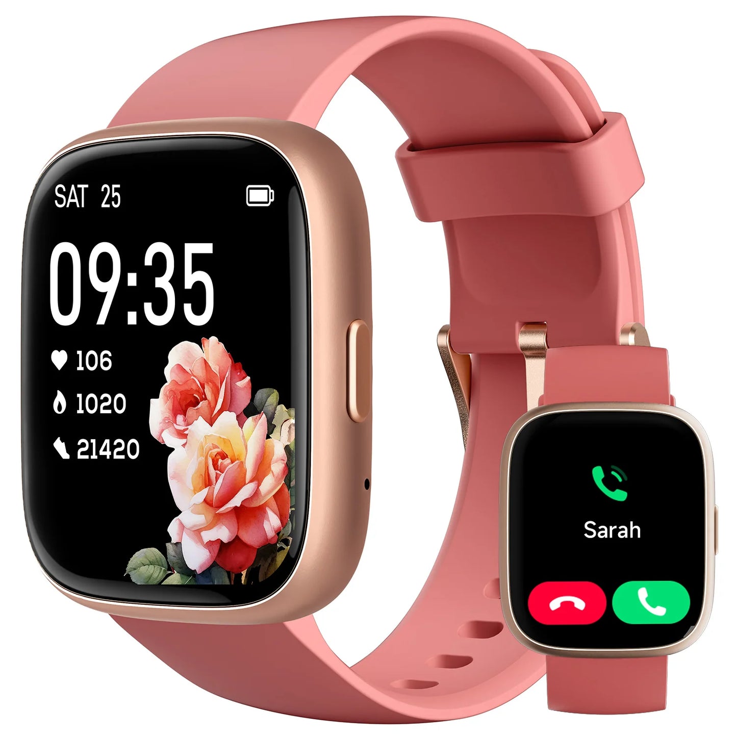 Alexa Built-in TOOBUR Smart Watch Heart Rate Monitor IP68 Waterproof Smartwatch