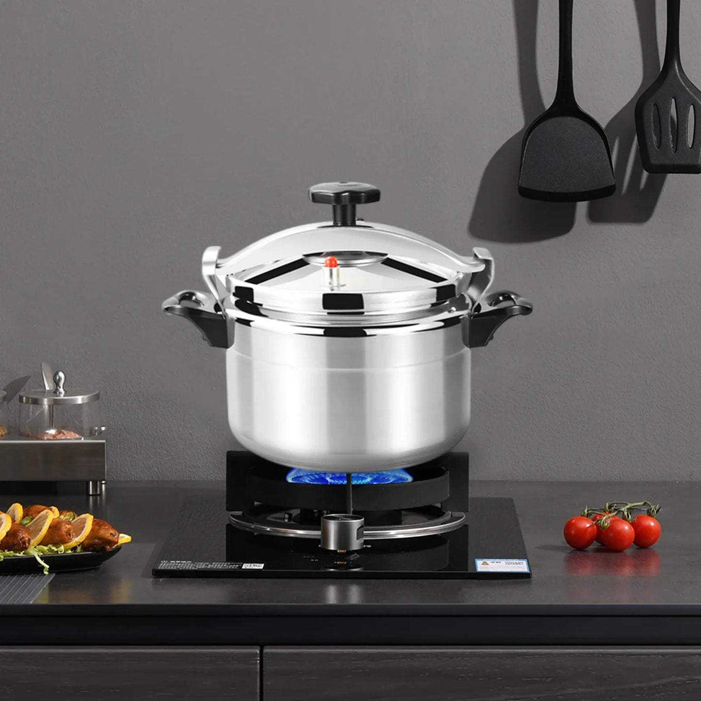 Aluminum Alloy Pressure Cooker with Silicone Seal and Safety Valve