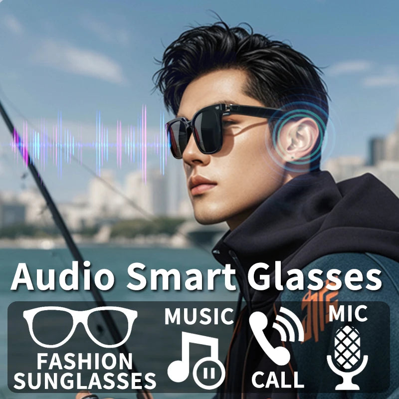 Smart Bluetooth Audio Glasses for Music and Calls