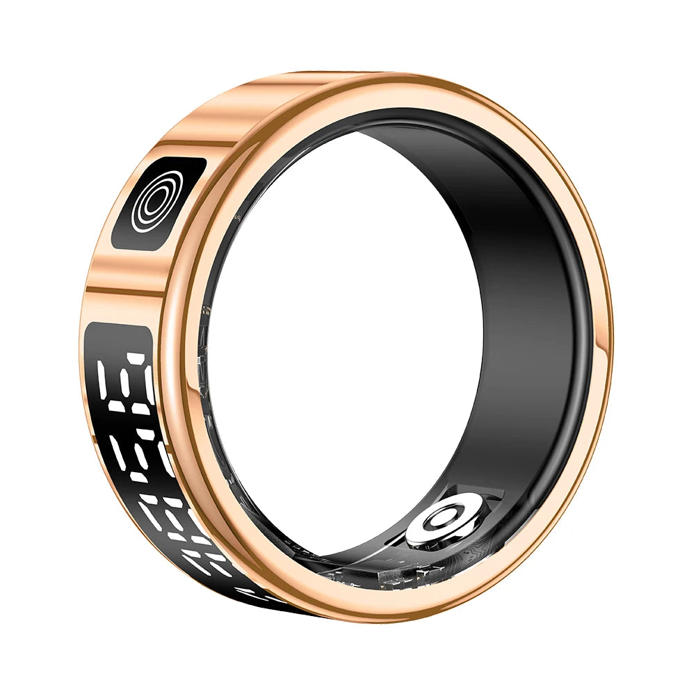 New RS08 Smart Ring Heart Rate Monitor Blood Oxygen Sleep Monitor 5ATM Waterproof Multi-sport Modes BT5.1 for Android IOS