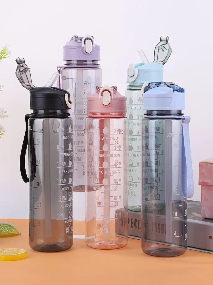 800ml Leakproof Sports Water Bottle for Outdoor Travel