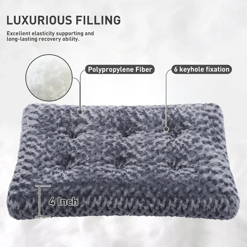 Deluxe Washable Dog Bed Comfy Anti-Slip Pet Sleeping Mat