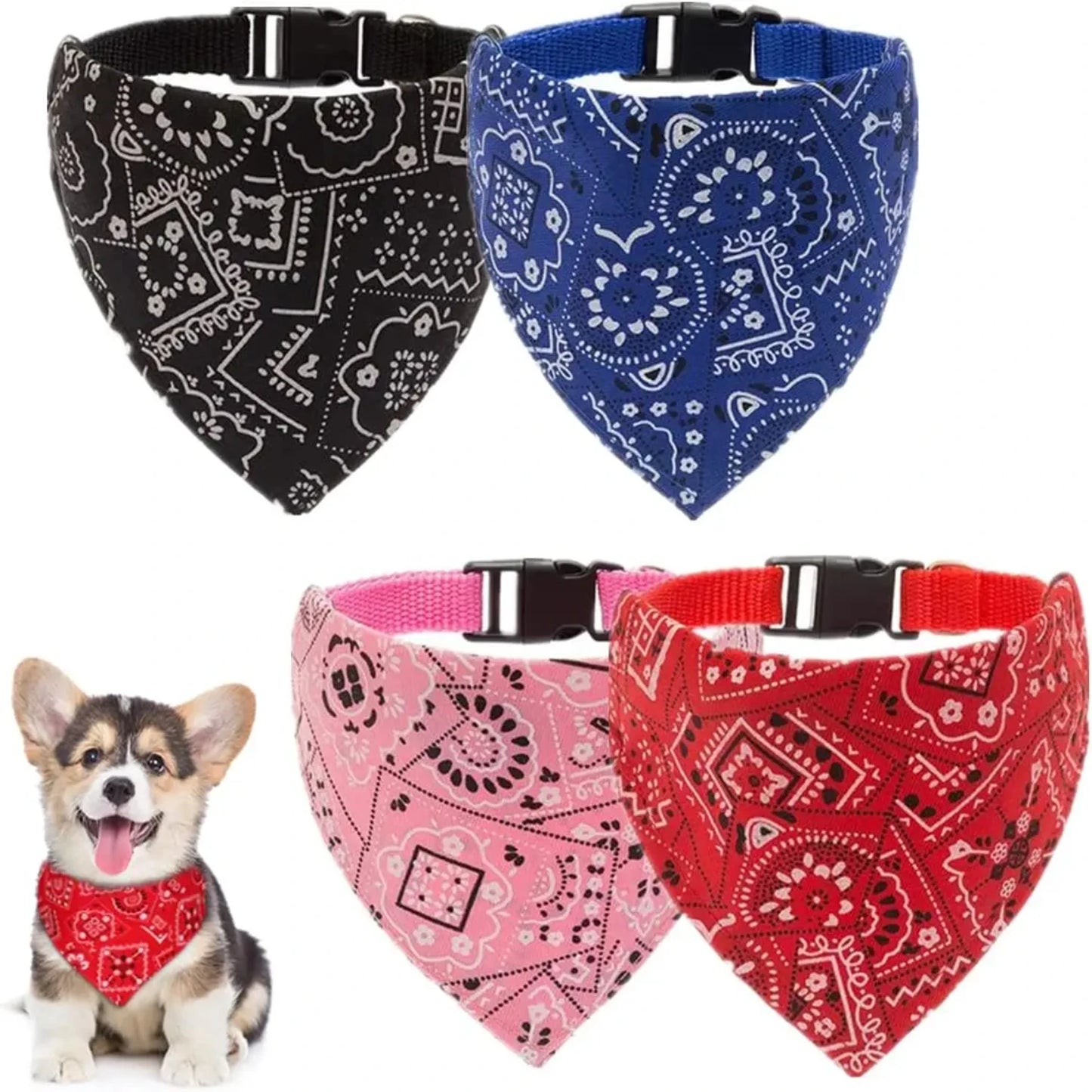 Triangle Anti Flea And Tick Towel Necklace Straps Dog Collar for Puppies and Kittens