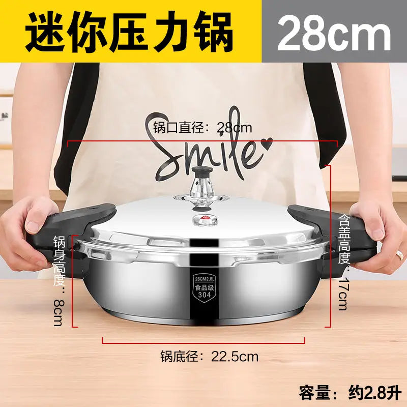 Stainless Steel High Pressure Cooker for Efficient Cooking