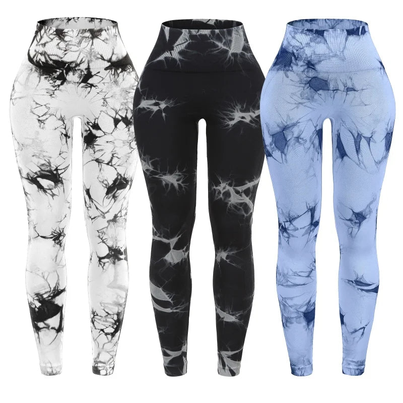 Three Piece Women's High Waisted Scrunch Butt Leggings Set
