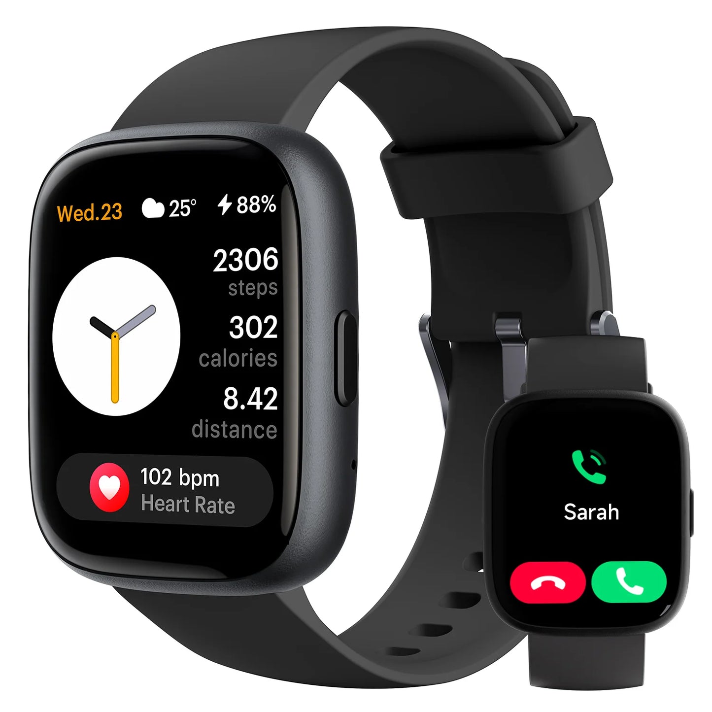Alexa Built-in TOOBUR Smart Watch Heart Rate Monitor IP68 Waterproof Smartwatch