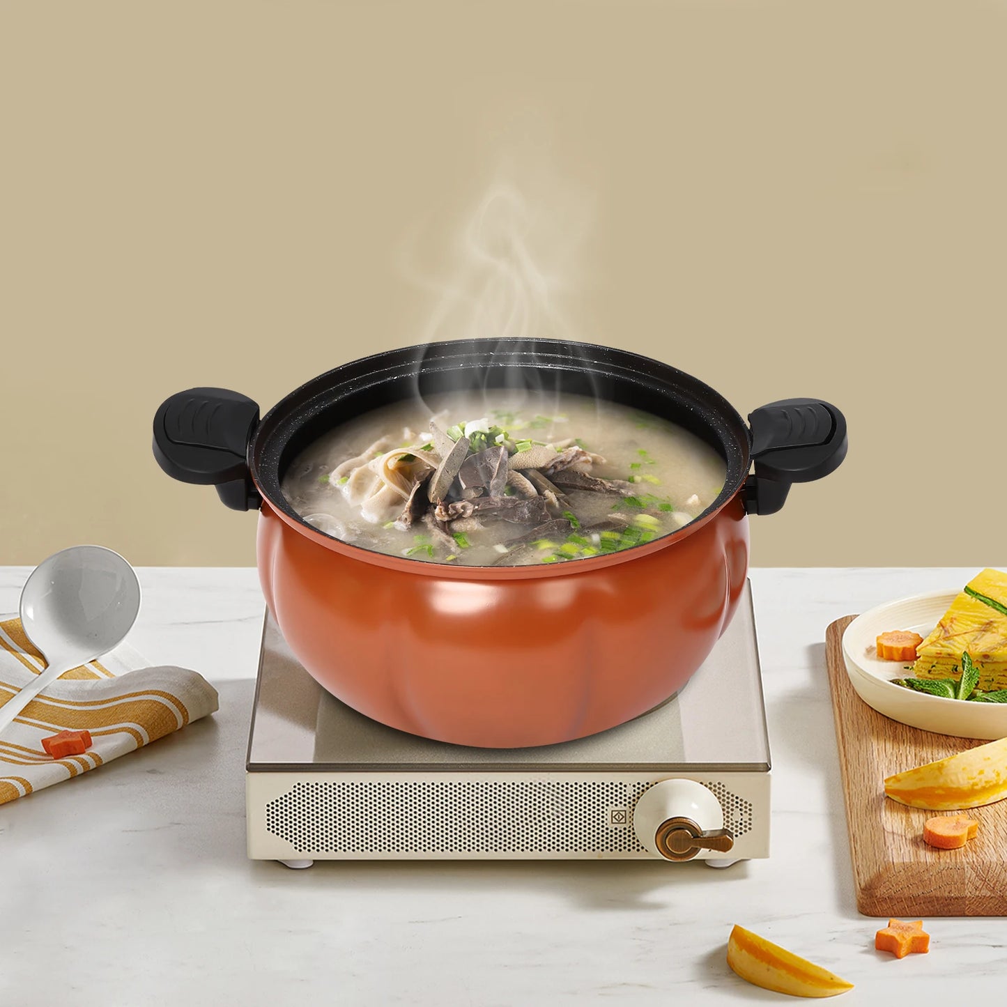 Pumpkin Shaped Pressure Cooker for Delicious Home Cooking