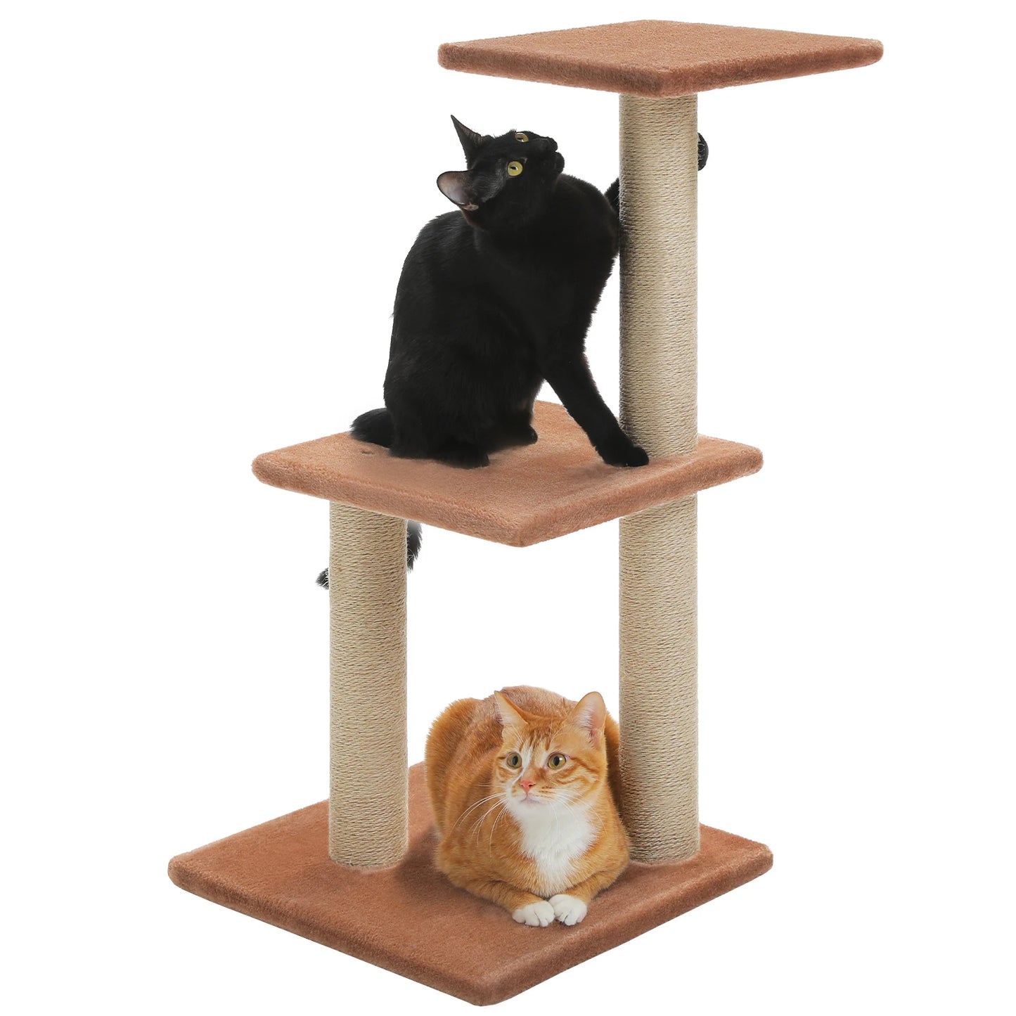 Indoor Cat Tree with Scratching Posts and Hammock Perch