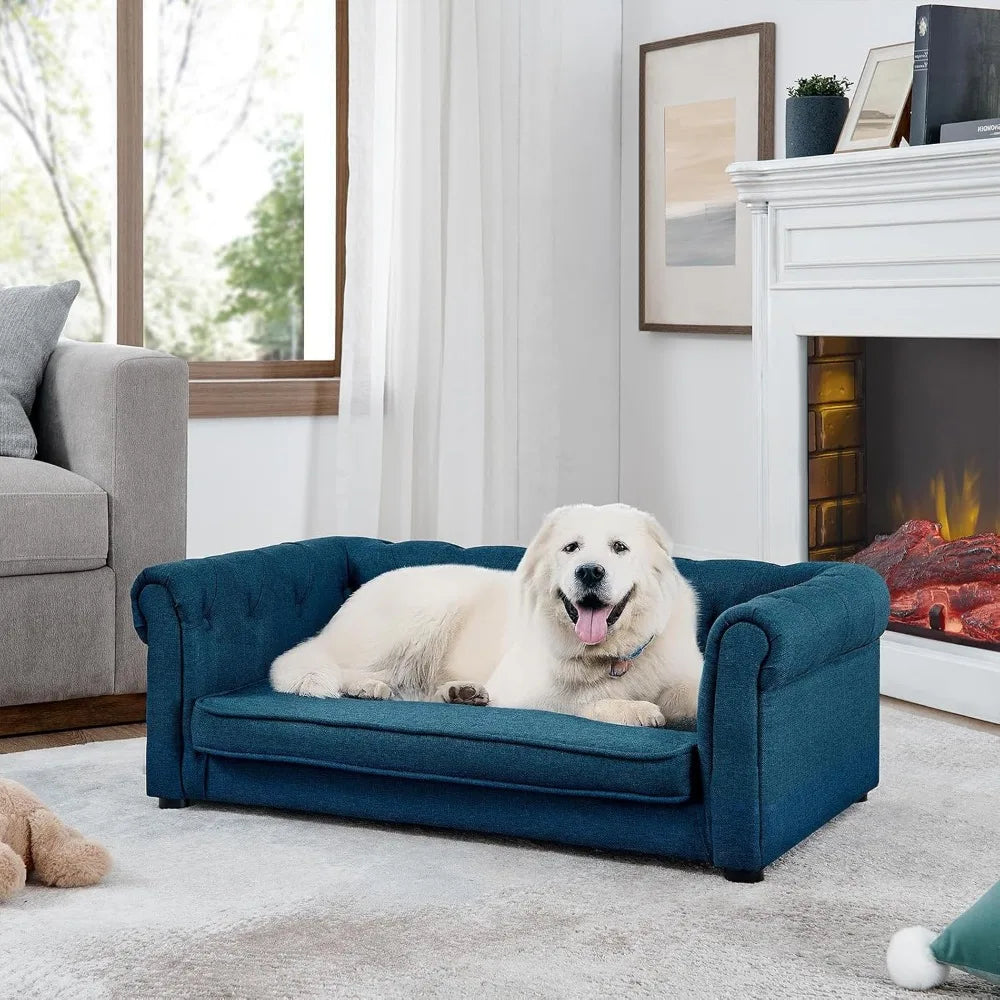Dog Couches for Large Dogs Up to 60 lbs Memory Foam Sofa