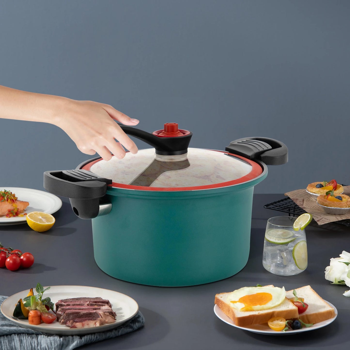Stainless Steel Micro Pressure Cooker for Quick Delicious Meals