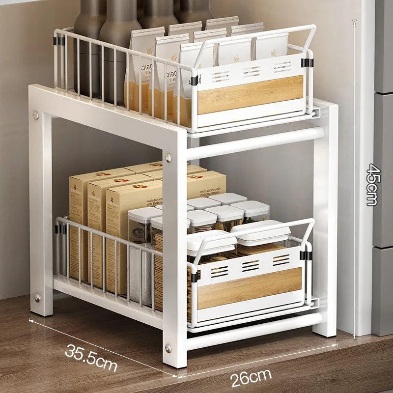 Multi-Functional Kitchen Sink Storage Rack for Organized Essentials
