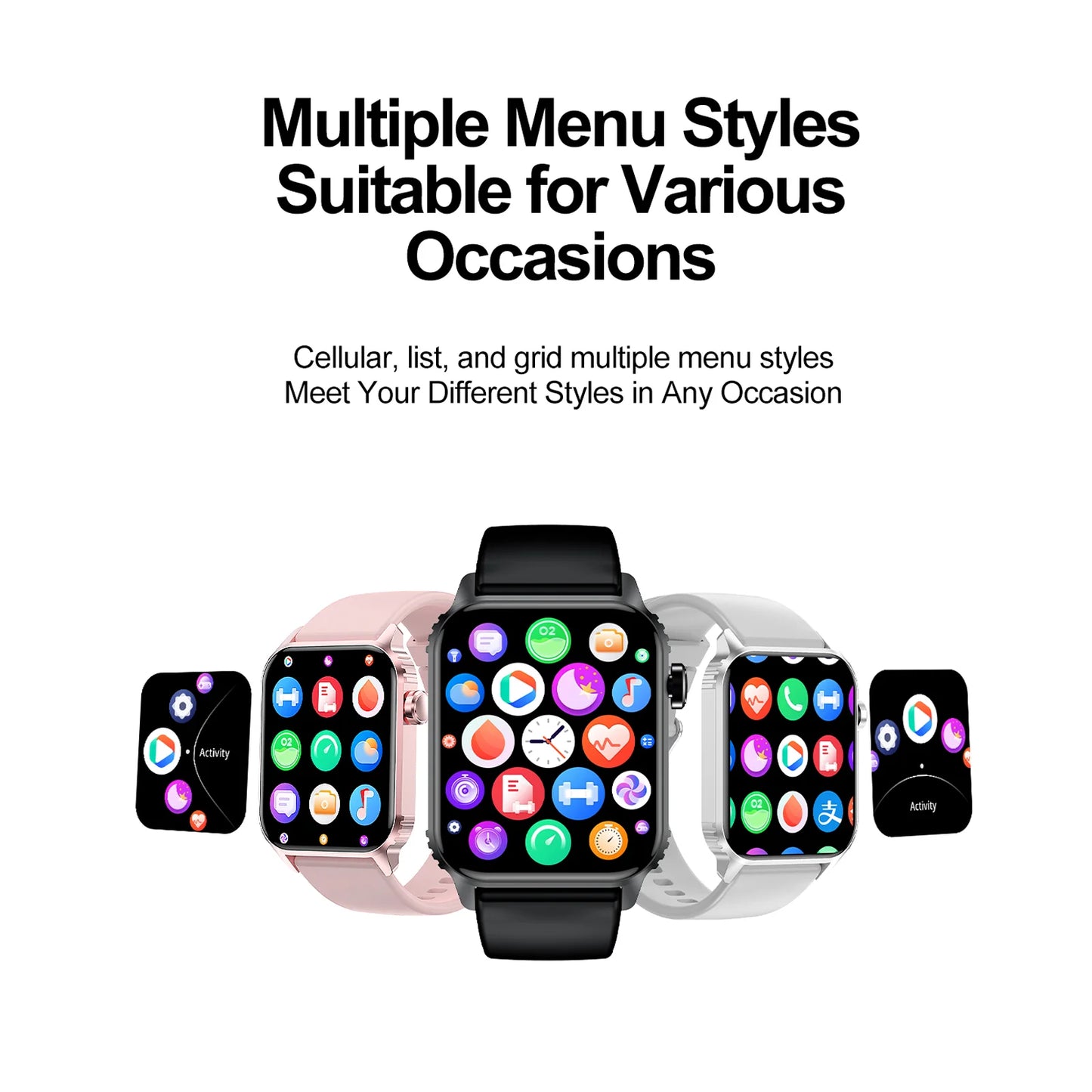TG08 Smart Watch 1.85" Waterproof Fitness Tracker for All