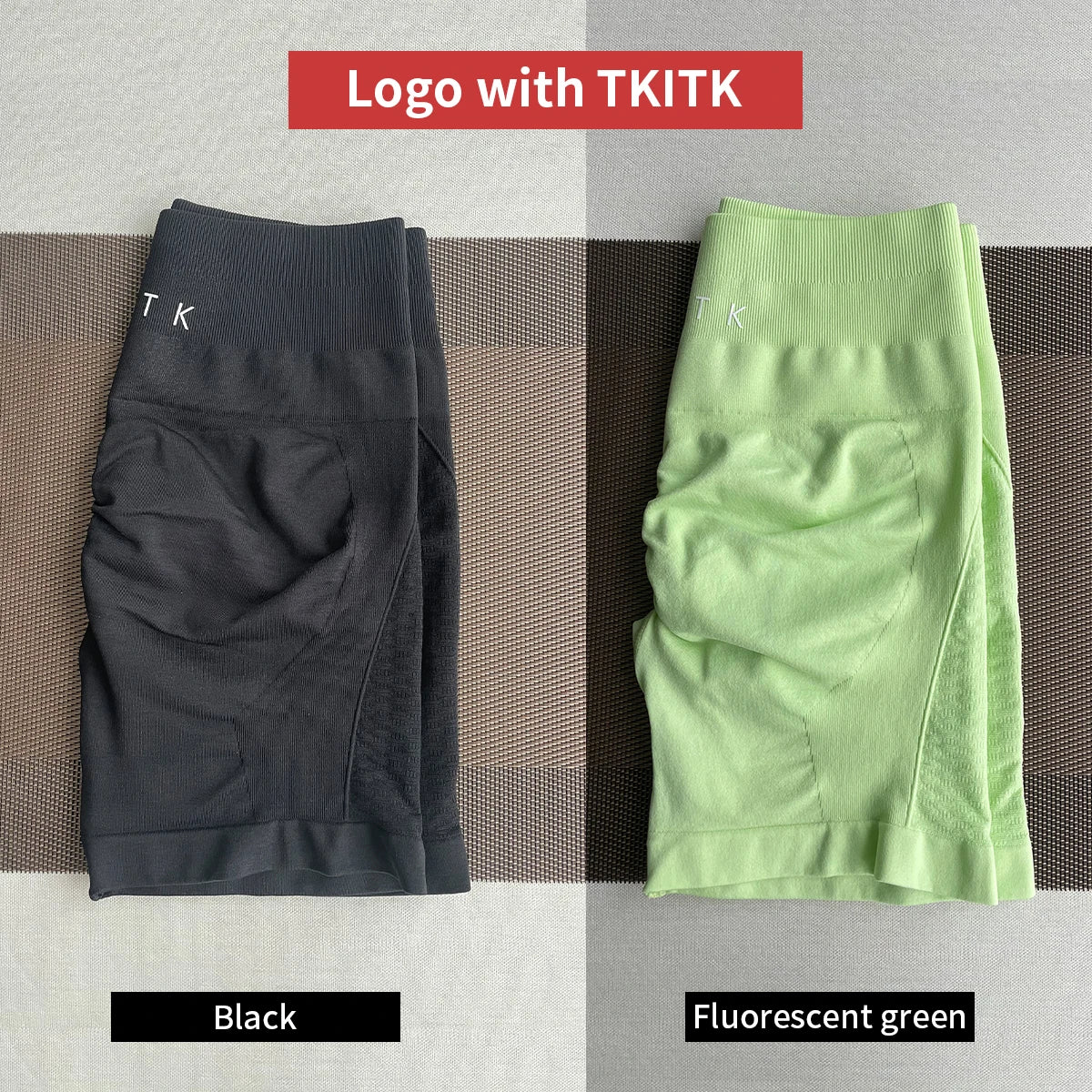 2Pcs TKITK Amplify Contour Shorts Women Soft Workout Tights Fitness Outfits Yoga Shorts Gym Wear Biker Shorts