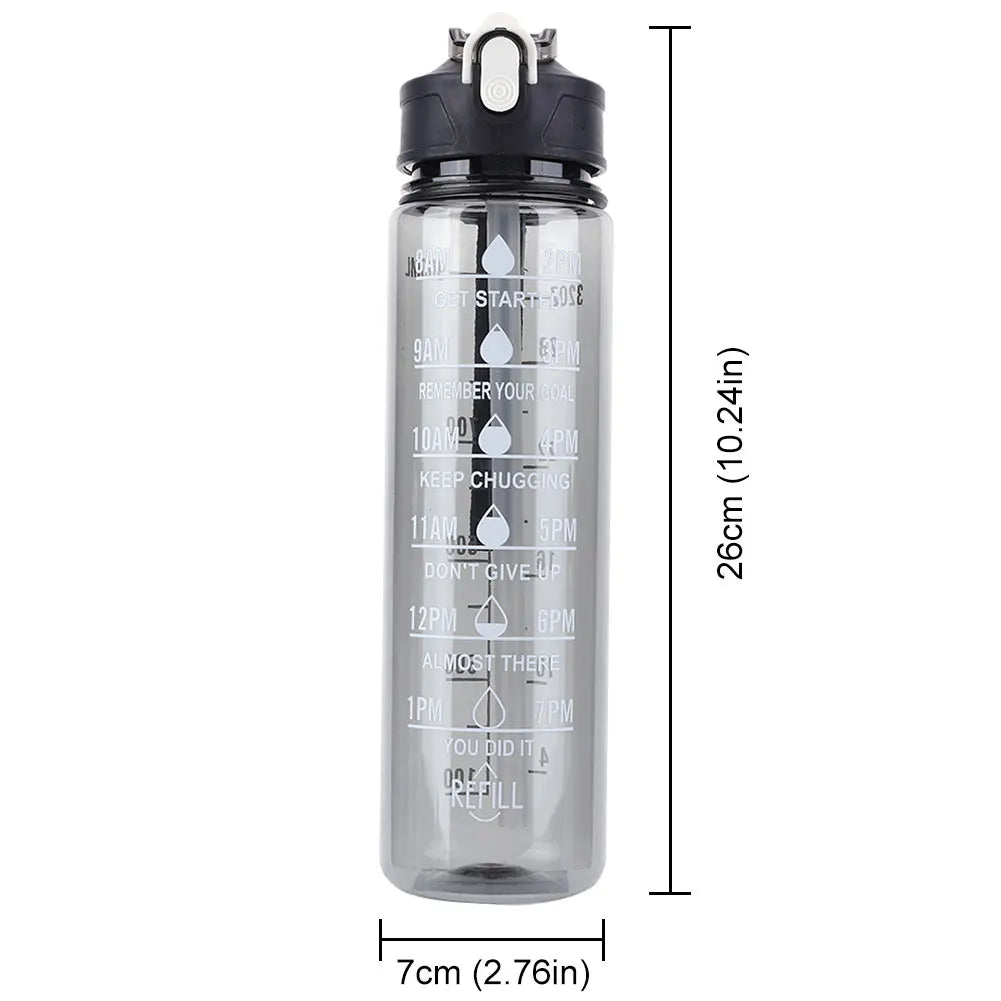 800ml Leakproof Sports Water Bottle for Outdoor Travel