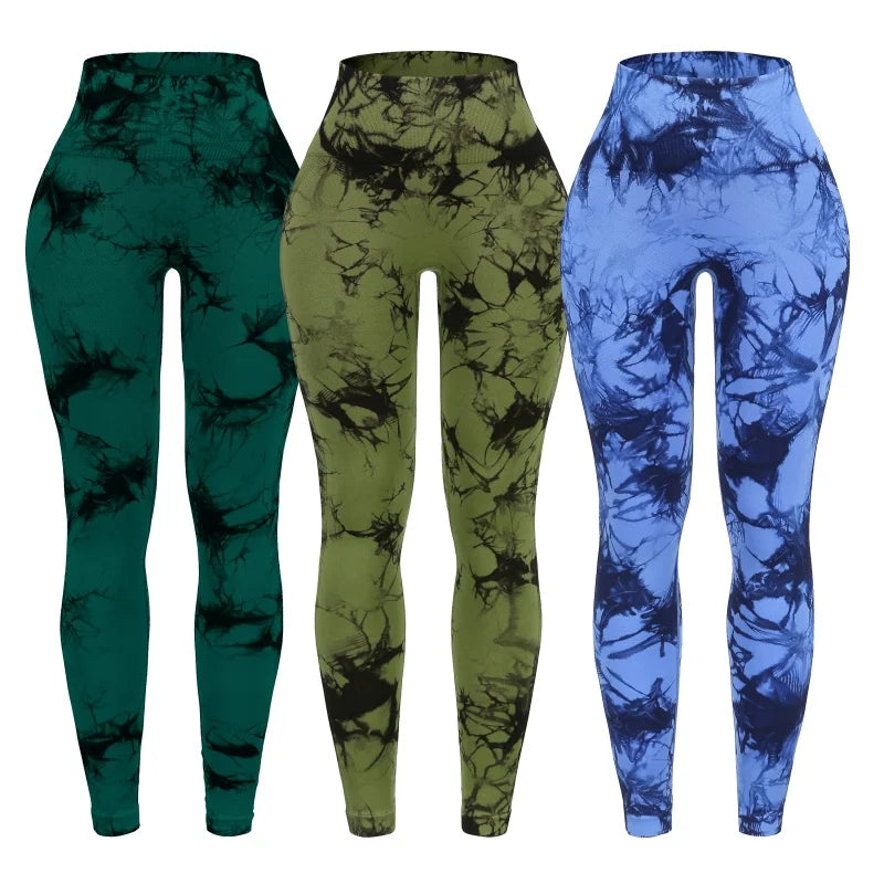 Three Piece Women's High Waisted Scrunch Butt Leggings Set
