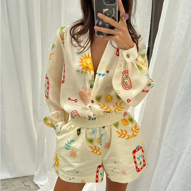 Women’s Sexy Off Shoulder Ruffle Crop Top and Pants Set
