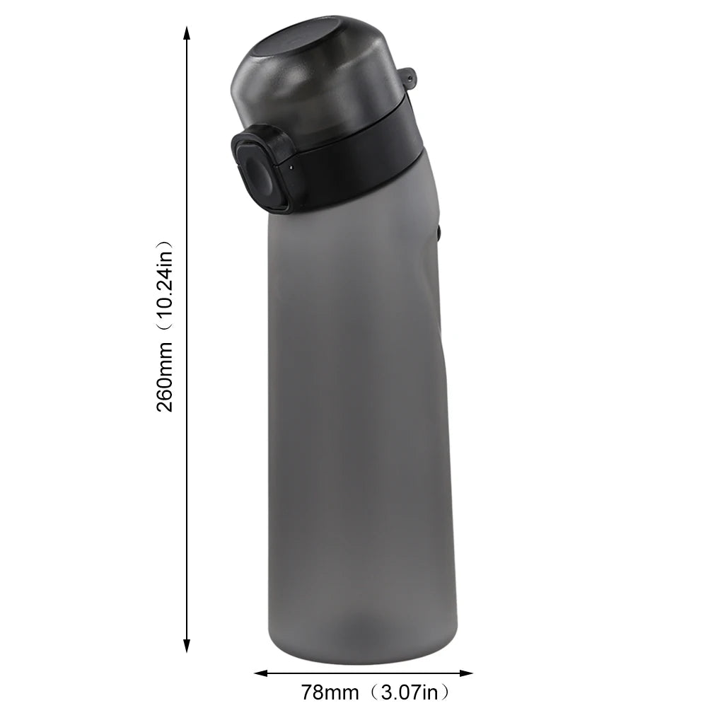 650ML Fruit Flavor Water Cup with Handle 7 Flavor Pods Fragrance Smelling Water Bottle Leak-Proof Scented Cup for Outdoor Sports