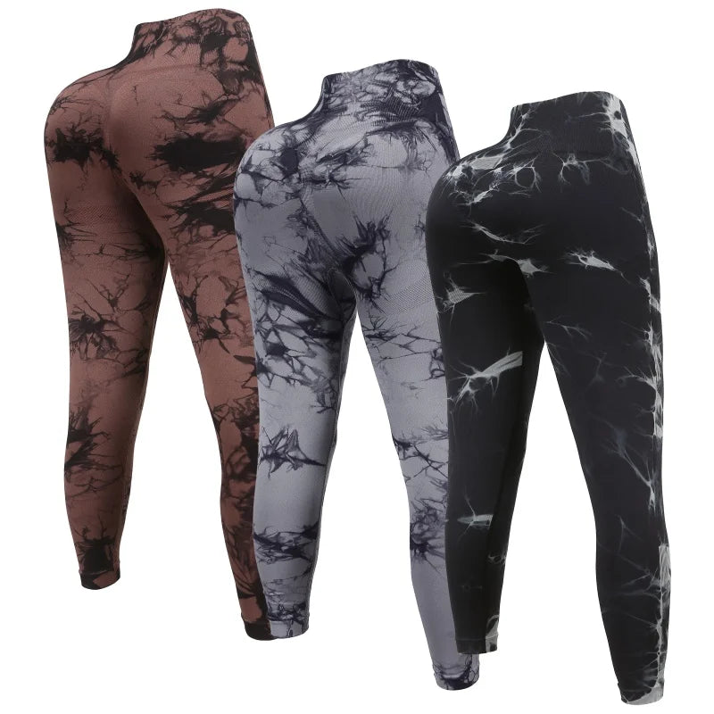 Three Piece Women's High Waisted Scrunch Butt Leggings Set