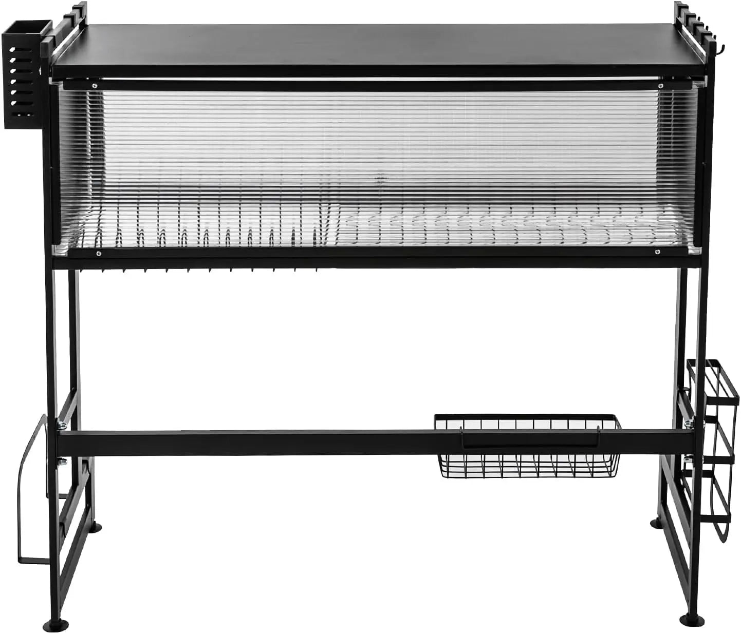 2-Tier Over The Sink Dish Drying Rack and Organizer