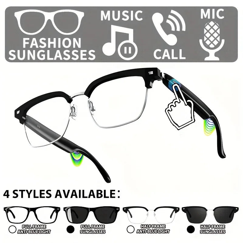 Smart Glasses with HiFi Sound for Outdoor Adventures and Music