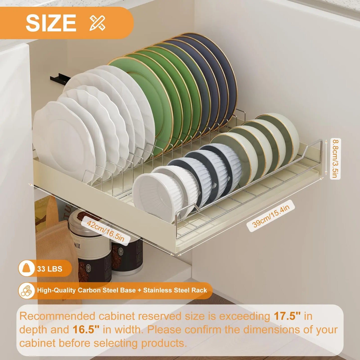 Pull Out Cabinet Organizer Slide Out Dish Drying Rack