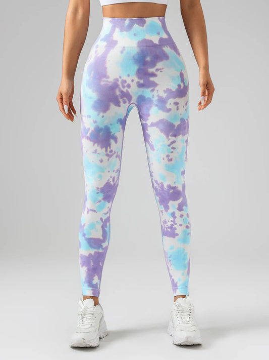 Women's Tie-Dye Yoga Leggings for Active Lifestyle and Comfort