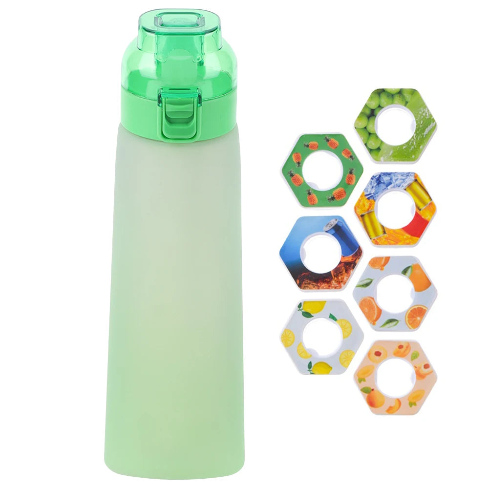 650ml Leak-Proof Fragrant Water Bottle with 7 Flavor Pods for Travel, Hiking, and Climbing