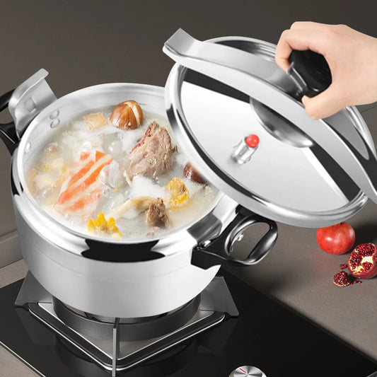 Aluminum Alloy Pressure Cooker with Silicone Seal and Safety Valve